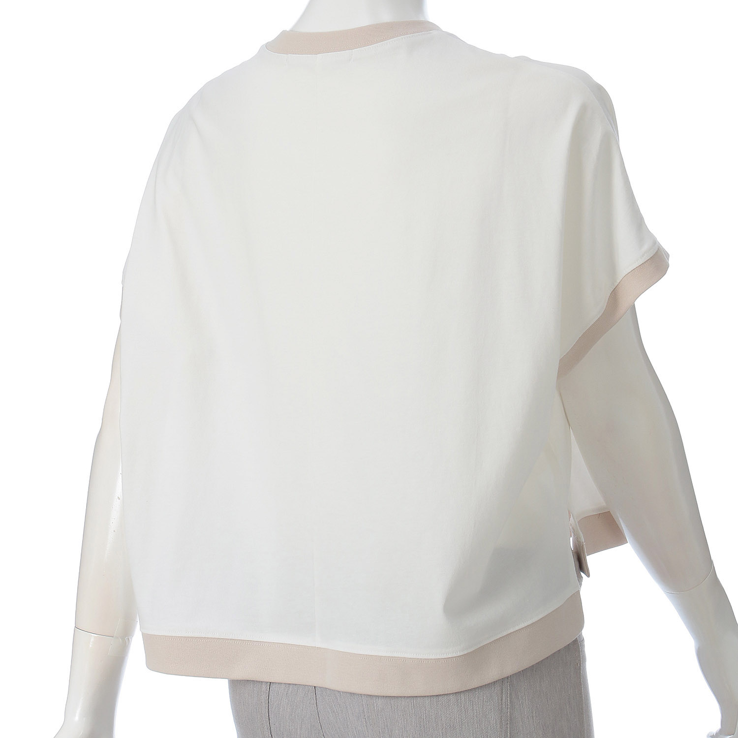 QTUME バイカラー細リブT - 画像10