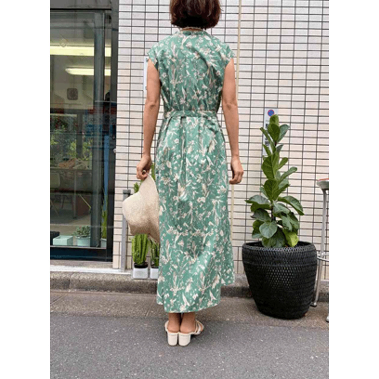 Doubleface Tokyo ボタニカルプリントワンピース - 画像4