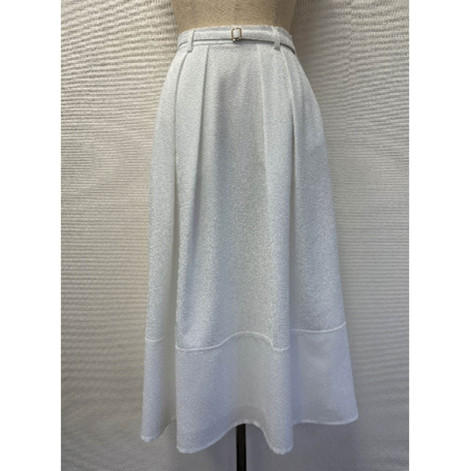 Doubleface Tokyo タックフレアシアサッカースカート - 画像3