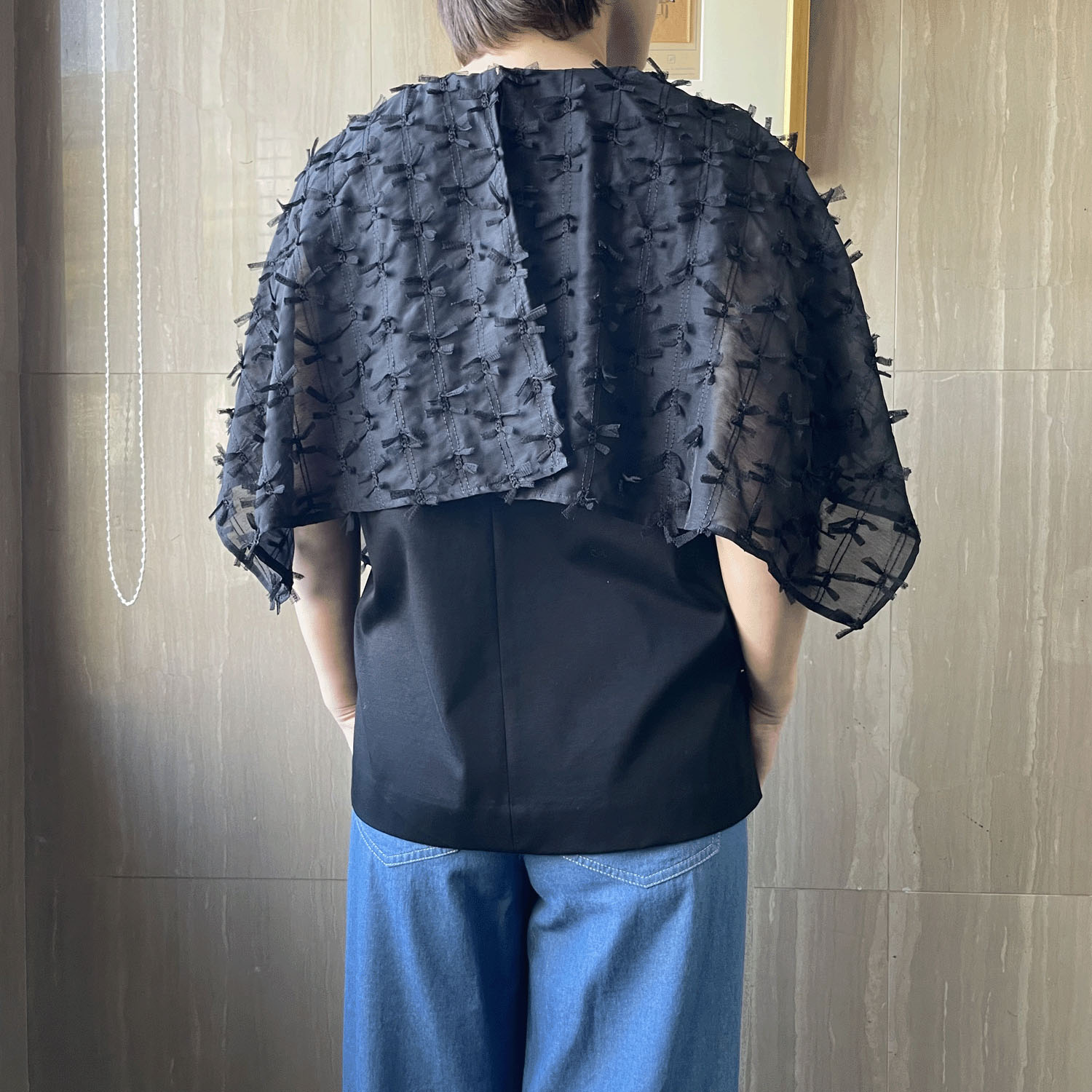 KOKIA リボン刺繍ケープカットソー - 画像5