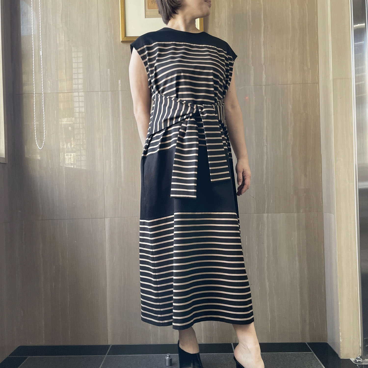 KOKIA ウエストマークボーダーワンピース - 画像3