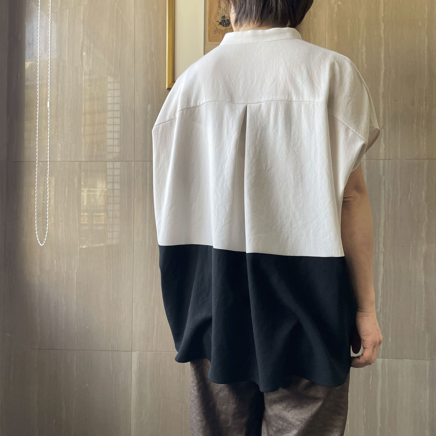 KOKIA ヴィンテージジョーゼット金釦ブラウス - 画像4