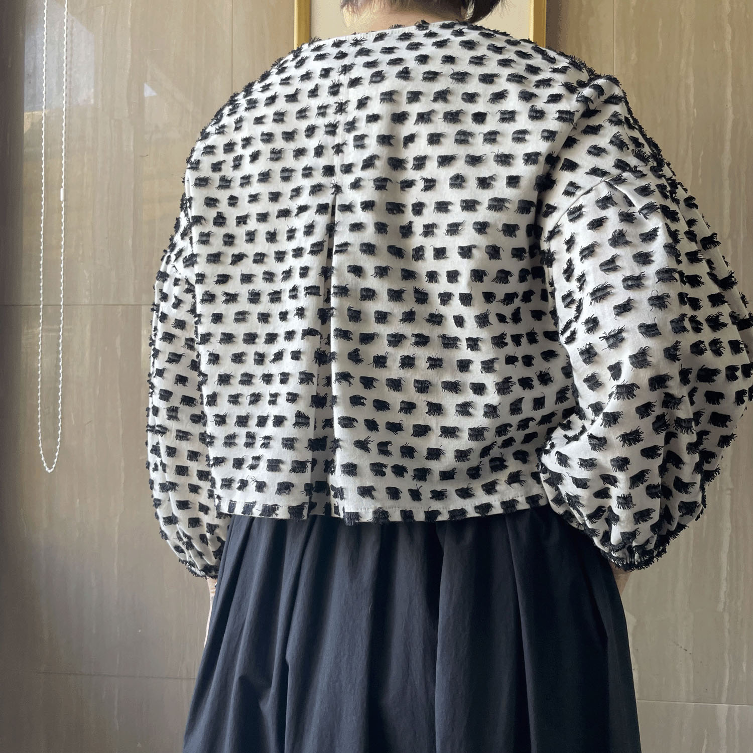 NOUQUE フサフサ刺繍ジャケット - 画像4