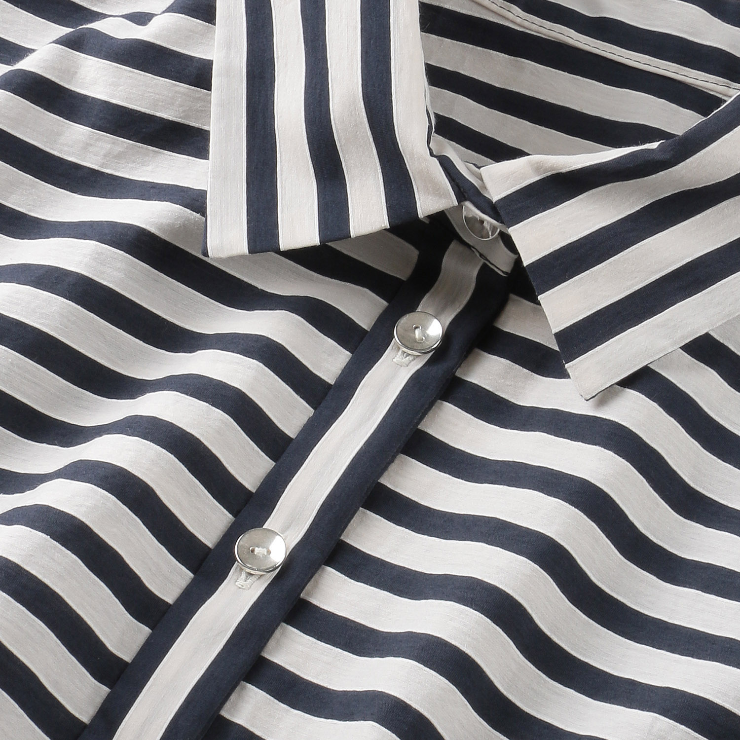 KOKIA ドビーボーダーシャツワンピース - 画像7