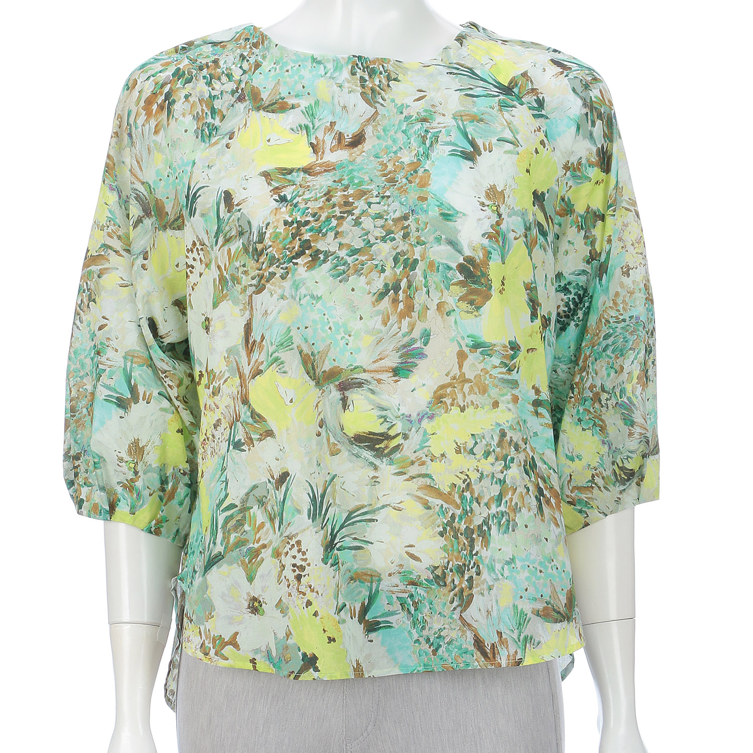 【InstaLive】M－station フランス製生地プリントブラウス - 画像3