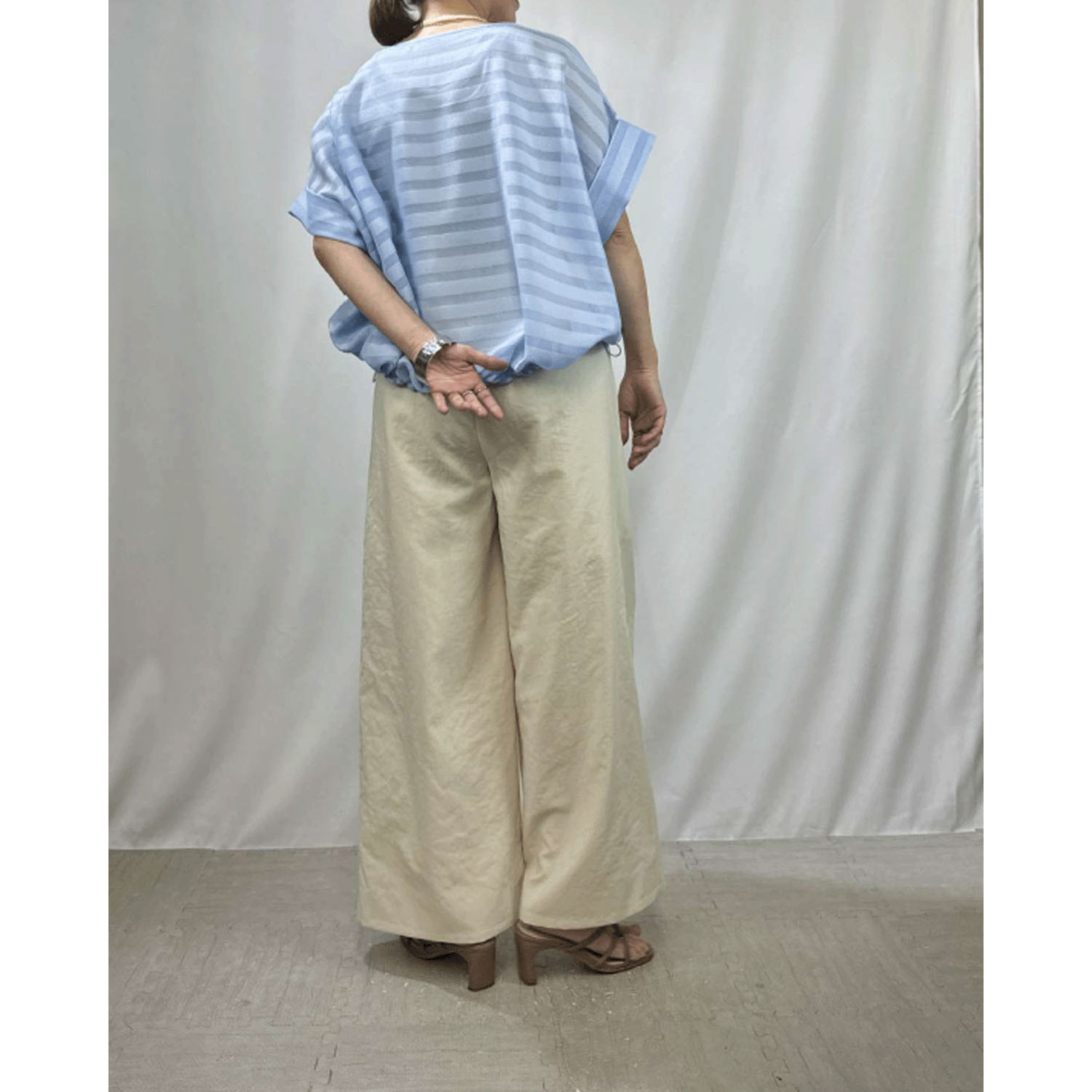 QTUME タックワイドパンツ - 画像10