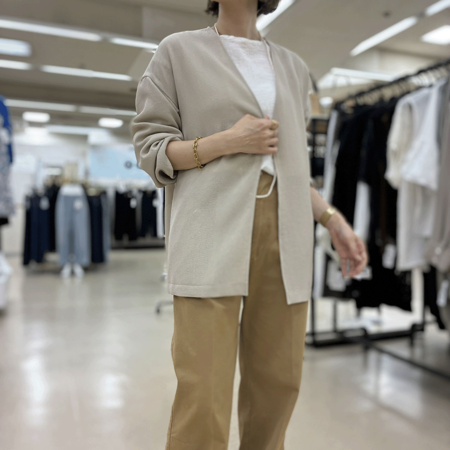 一珠 ノーカラージャケット - 画像4