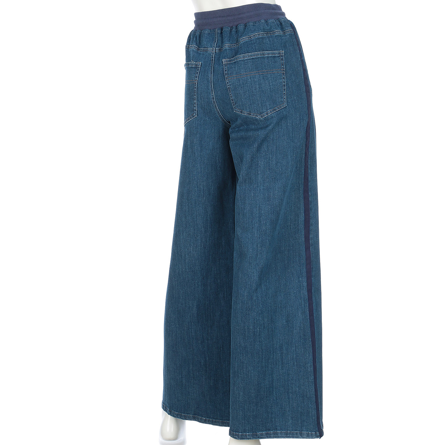 【Insta Live】一珠 KOKIA ワイドデニム脇テープパンツ - 画像7