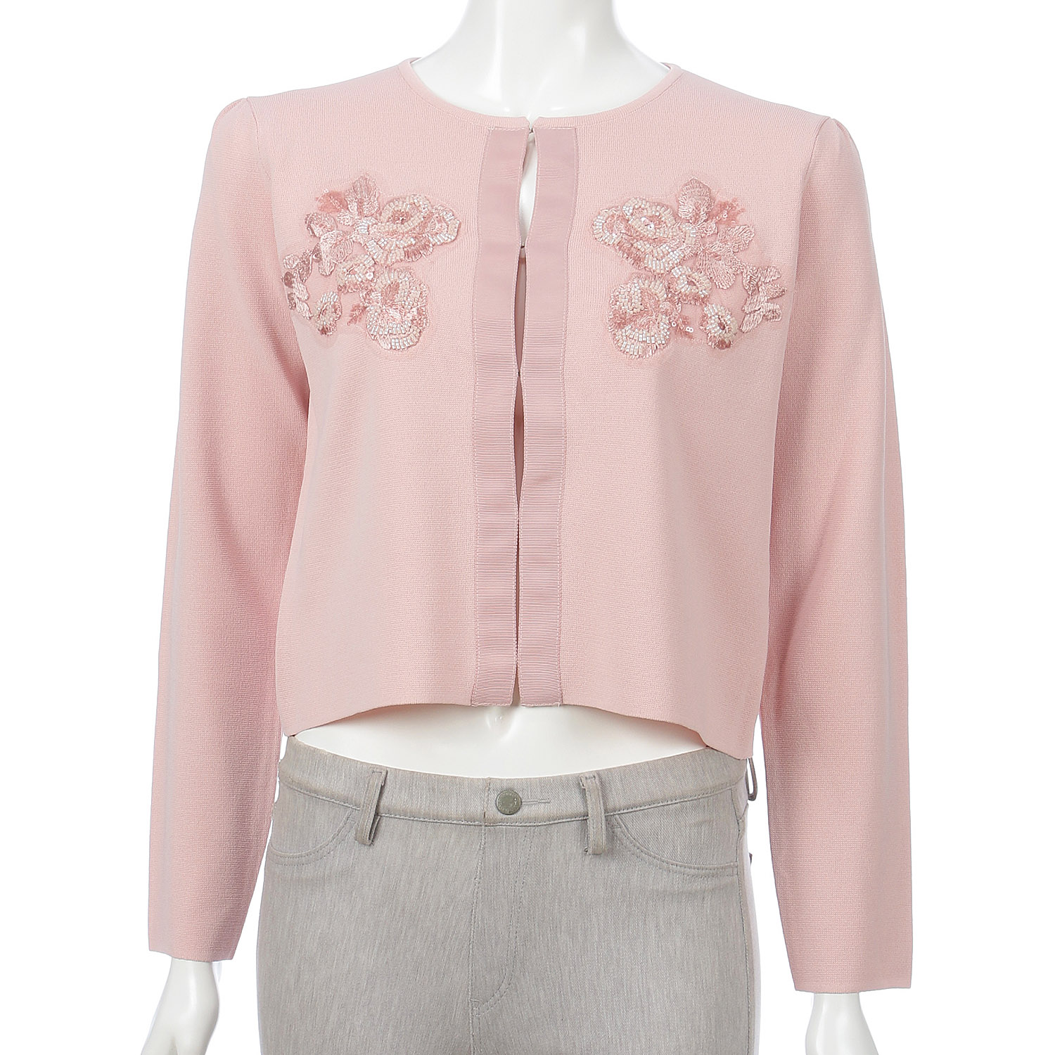 【InstaLive】Super Beauty 胸元ビジュー＆スパンコール使いニットボレロ - 画像13