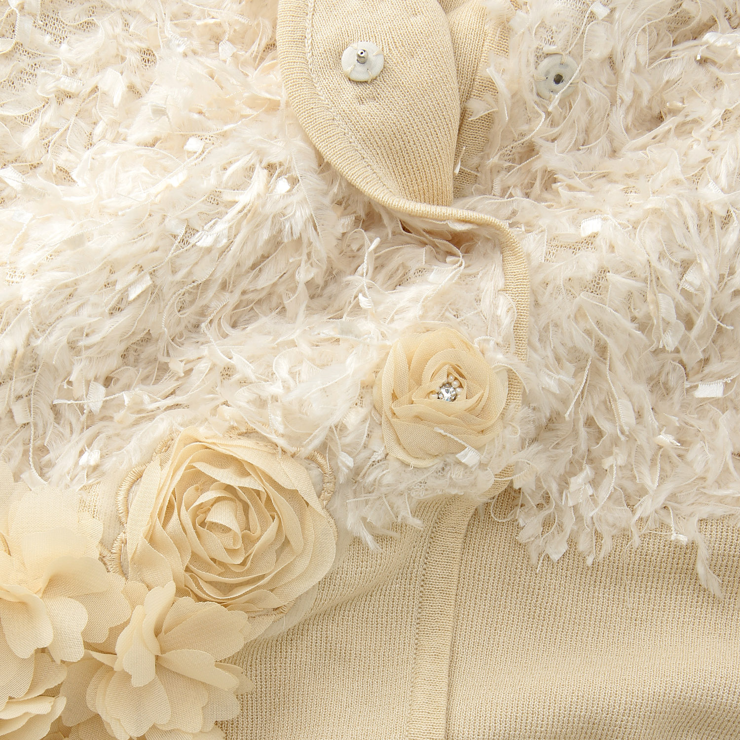 【InstaLive】Super Beauty 前立て立体モチーフ使いニットジレ - 画像12