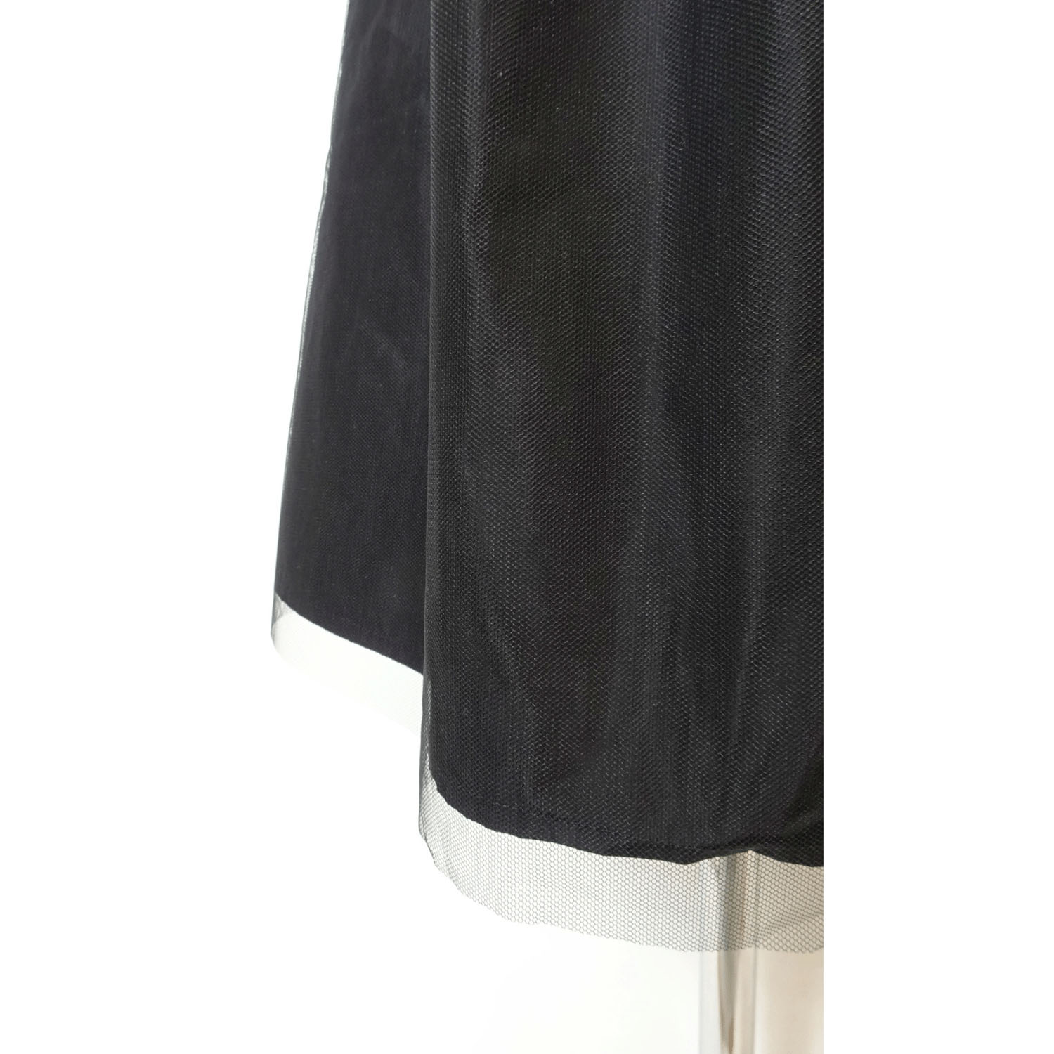 Super Beauty ウエスト異素材切替ケーブル編みハイネックワンピース - 画像11