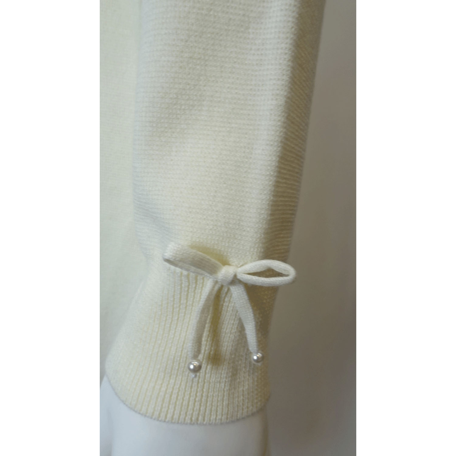 Super Beauty 胸元Paris刺しゅう入りハイネックニットワンピース - 画像7