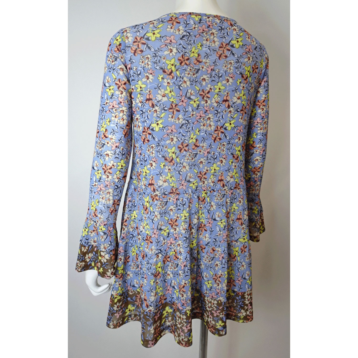 Super Beauty 小花プリントパワーネット素材チュニックカットソー - 画像4