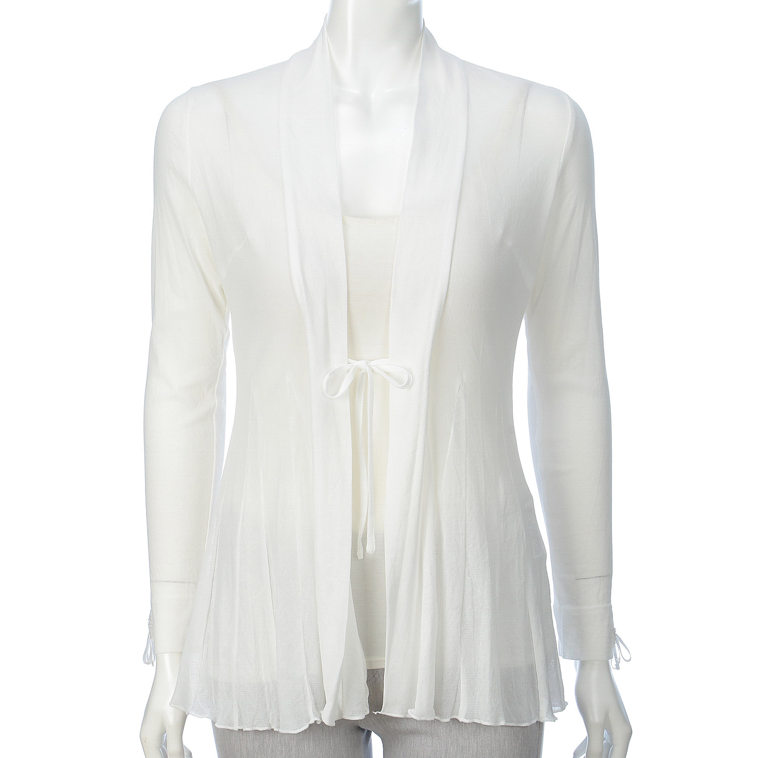 Super Beauty ビーズ×スパンコール×刺繍入りパワーネット素材カーディガン - 画像8