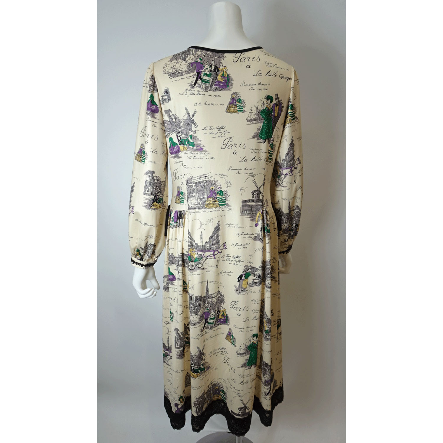 【Insta Live】Super Beauty 胸元×裾レースプリントワンピース - 画像6