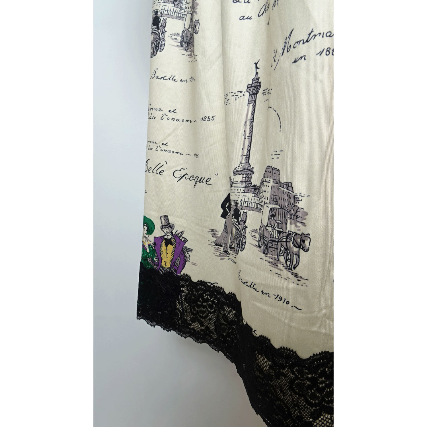 【Insta Live】Super Beauty 胸元×裾レースプリントワンピース - 画像10