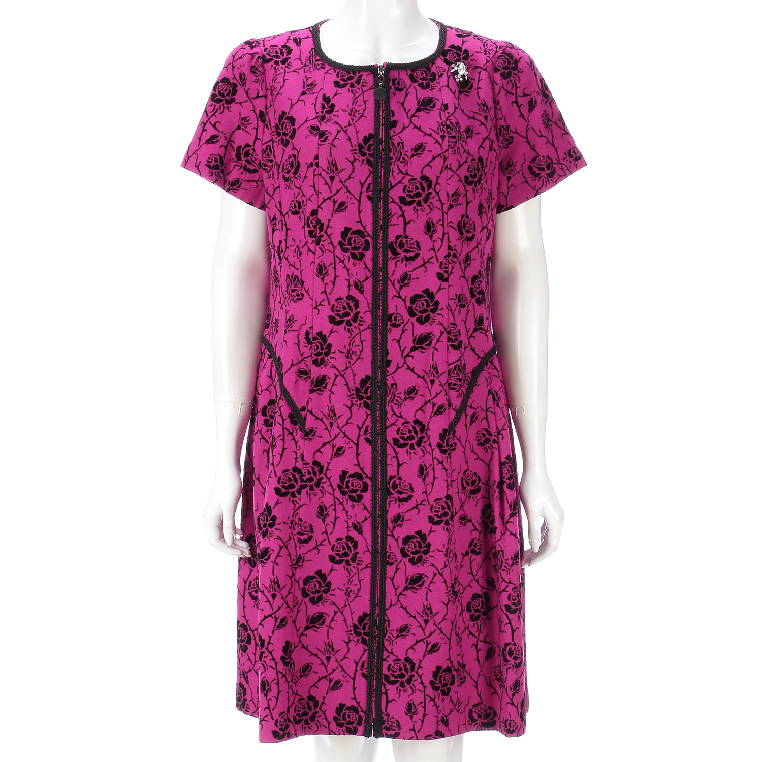 【Inata Live】Super Beauty フロッキープリント 半袖ワンピース - 画像15