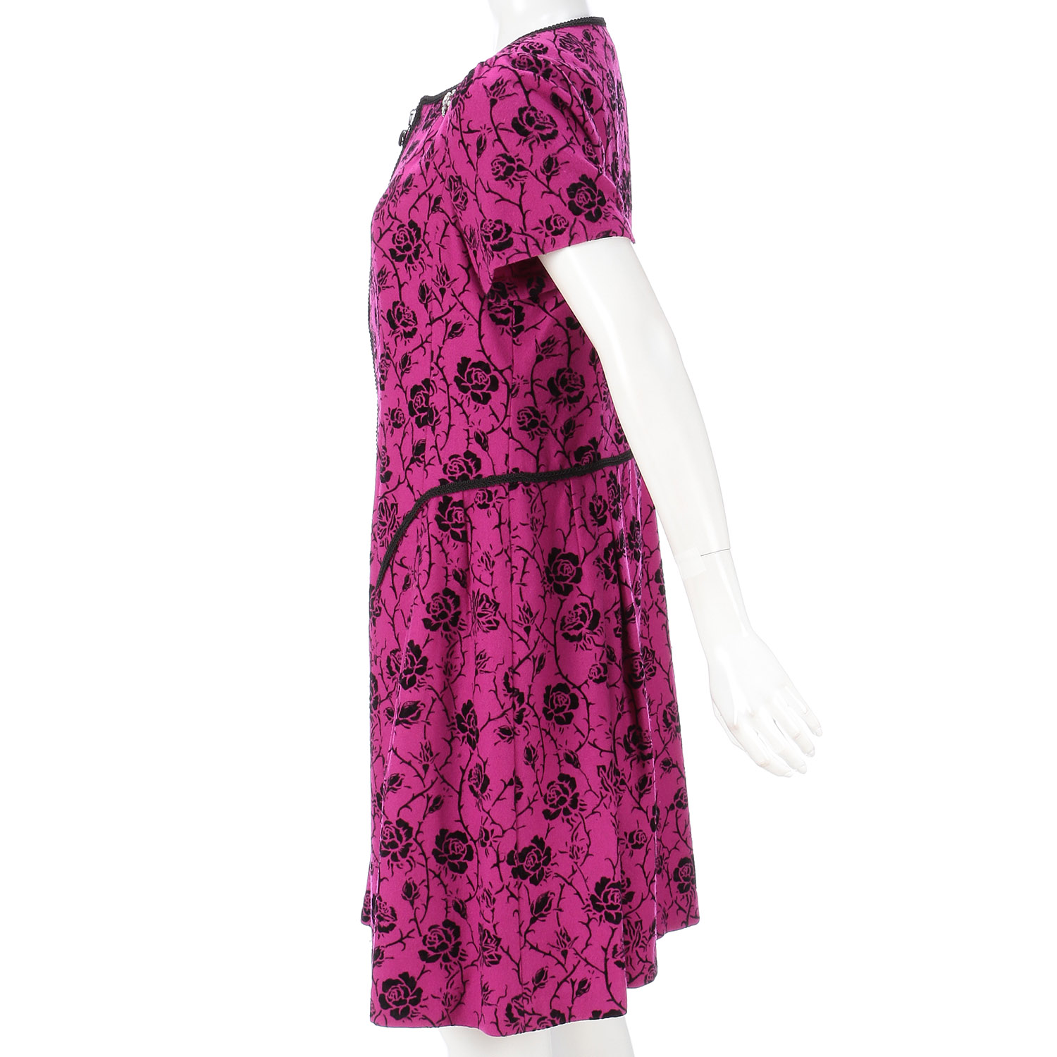 【Inata Live】Super Beauty フロッキープリント 半袖ワンピース - 画像16