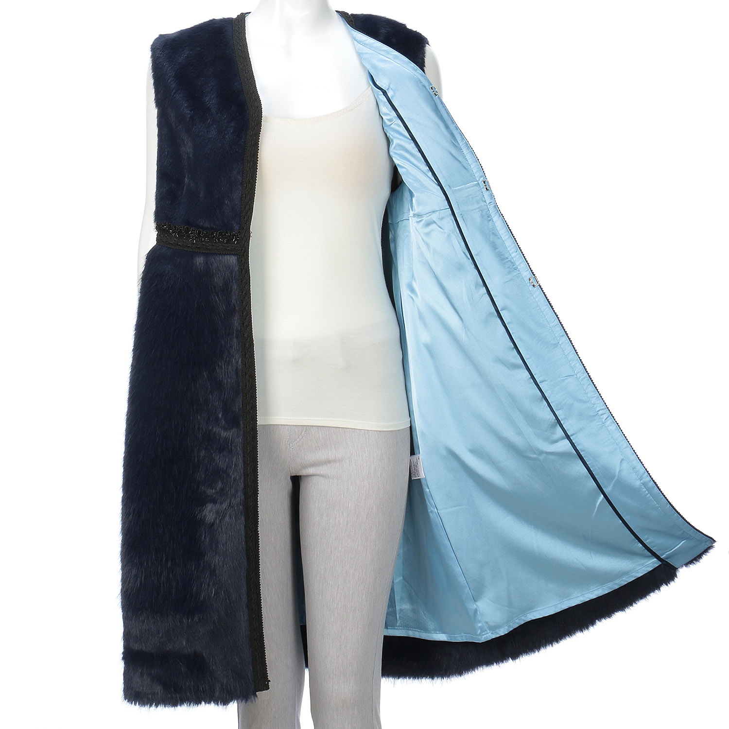 Super Beauty 起毛切替ロングジレ - 画像11