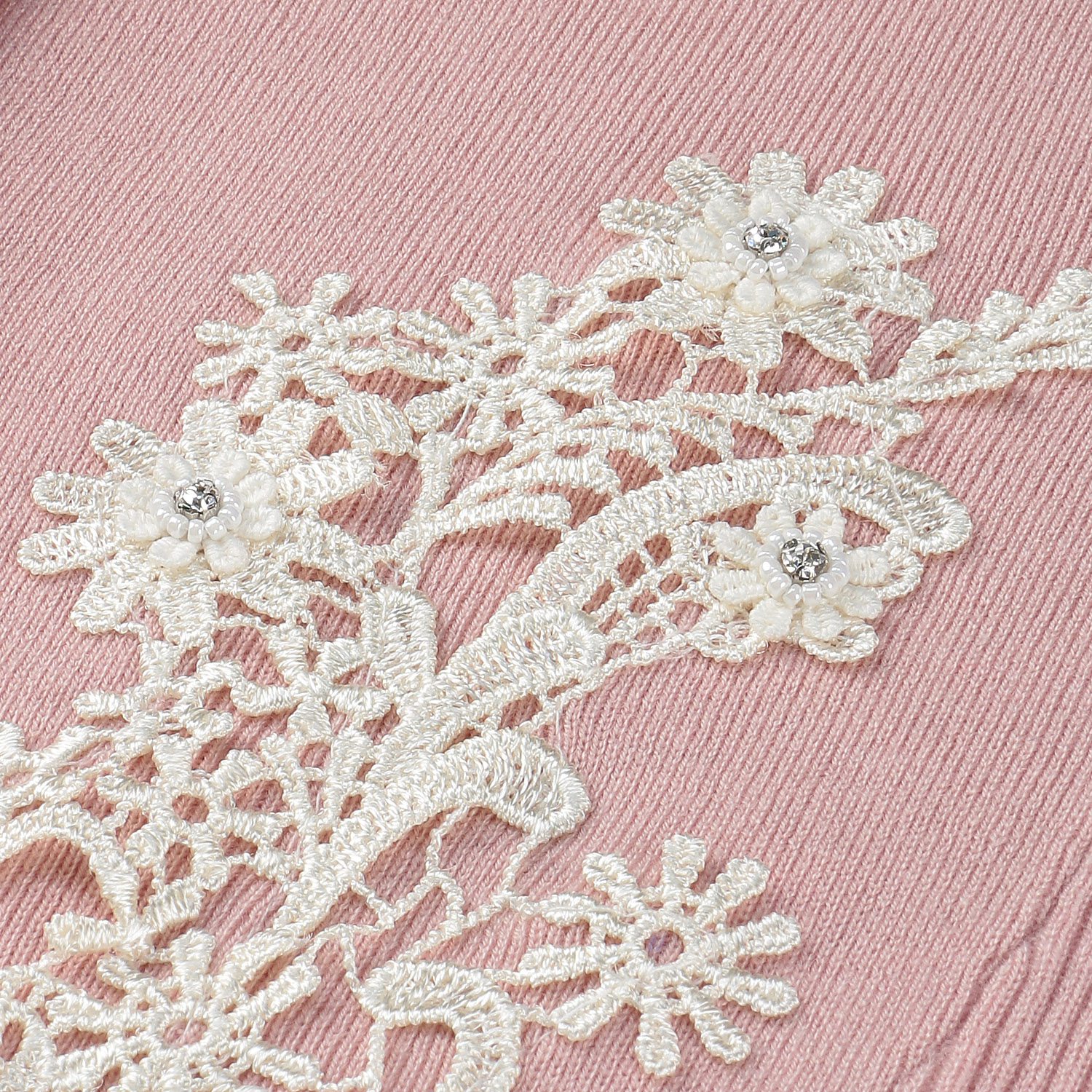 Super Beauty レースモチーフニットカーディガン - 画像7