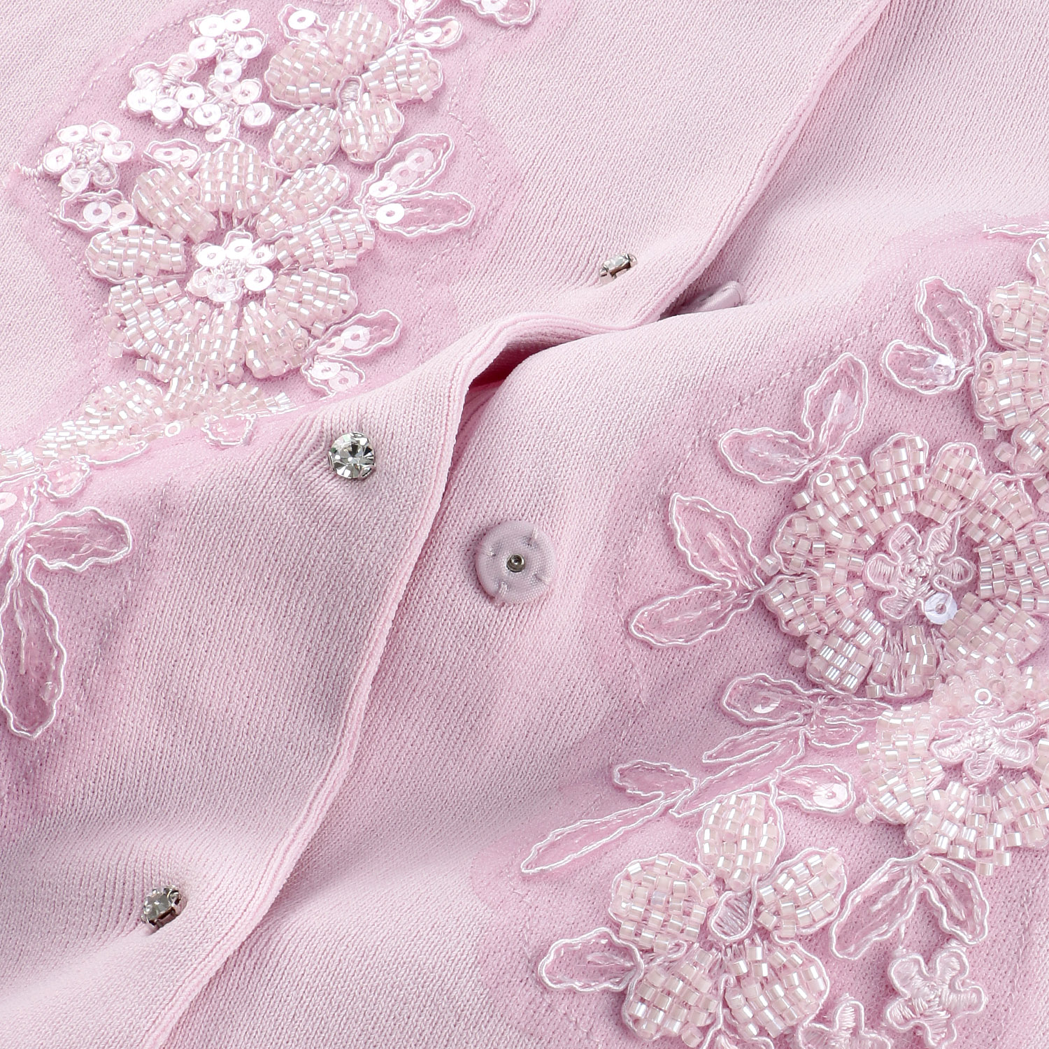 【Insta Live】Super Beauty 前立てスパンコール使い裾フリルカーディガン - 画像23