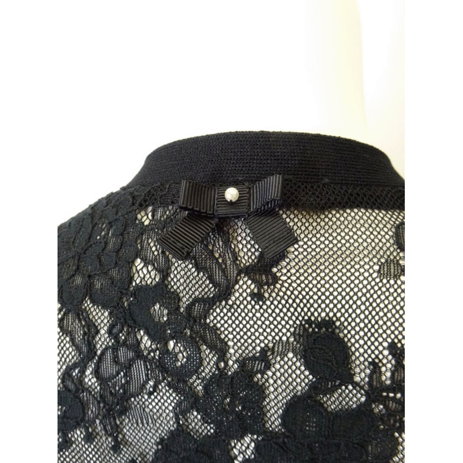 【4月上旬入荷予定】Super Beauty 透かしレース編みVネックニットカーディガン - 画像15