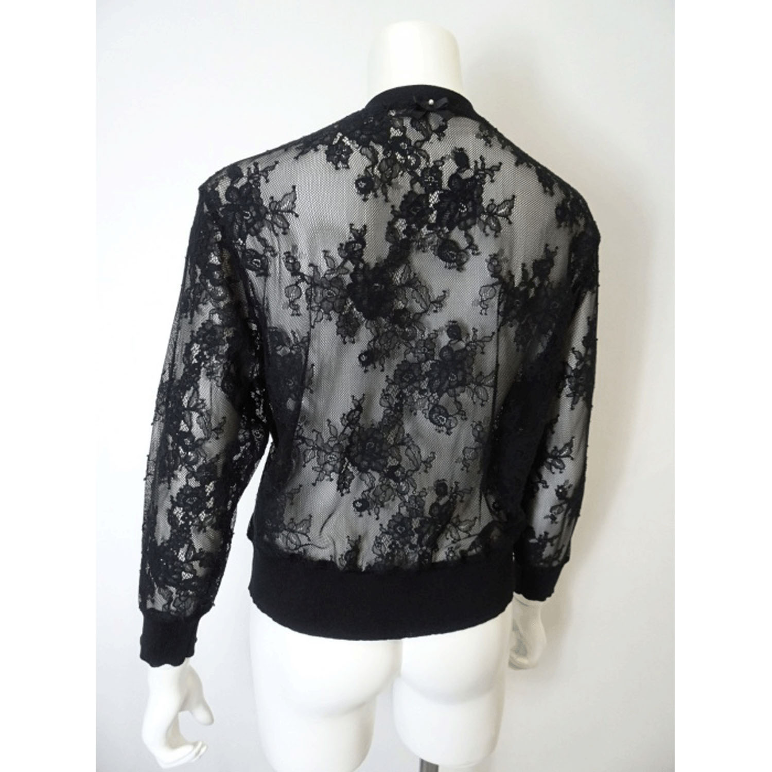 【4月上旬入荷予定】Super Beauty 透かしレース編みVネックニットカーディガン - 画像10