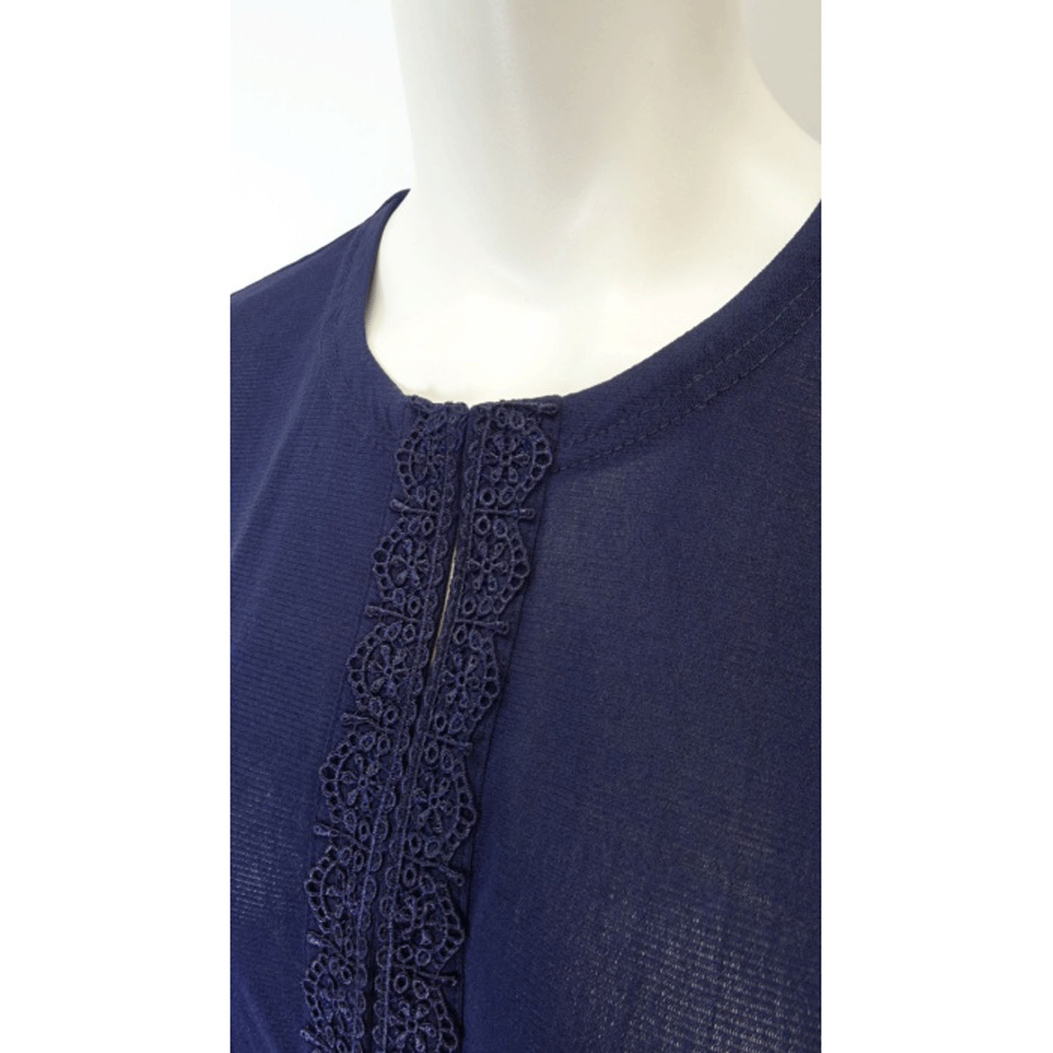 Super Beauty ギャザーデザイン ノーカラーパワーネット素材カーディガン - 画像9