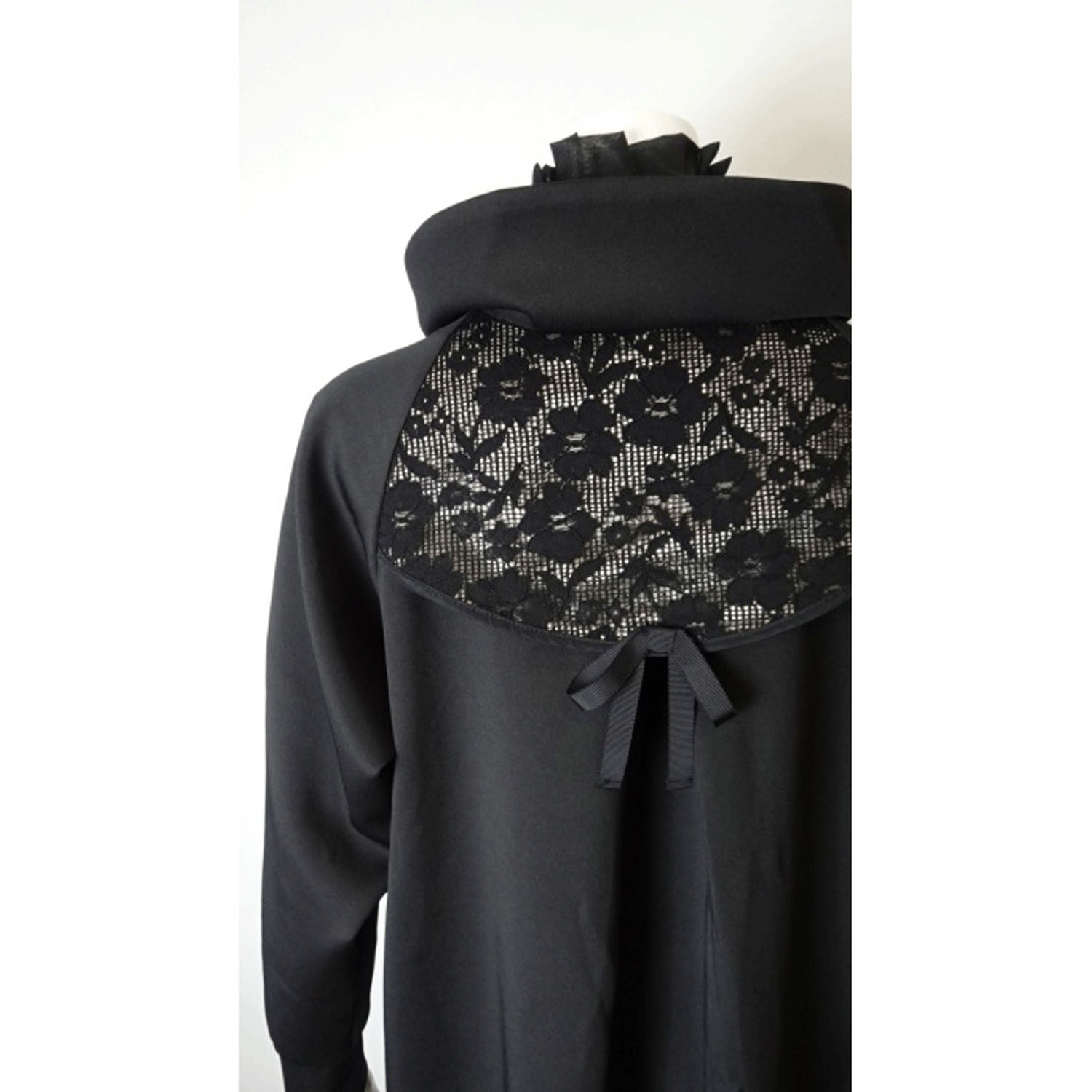 【Insta Live】Super Beauty スタンドフリル透かしレースコート - 画像15