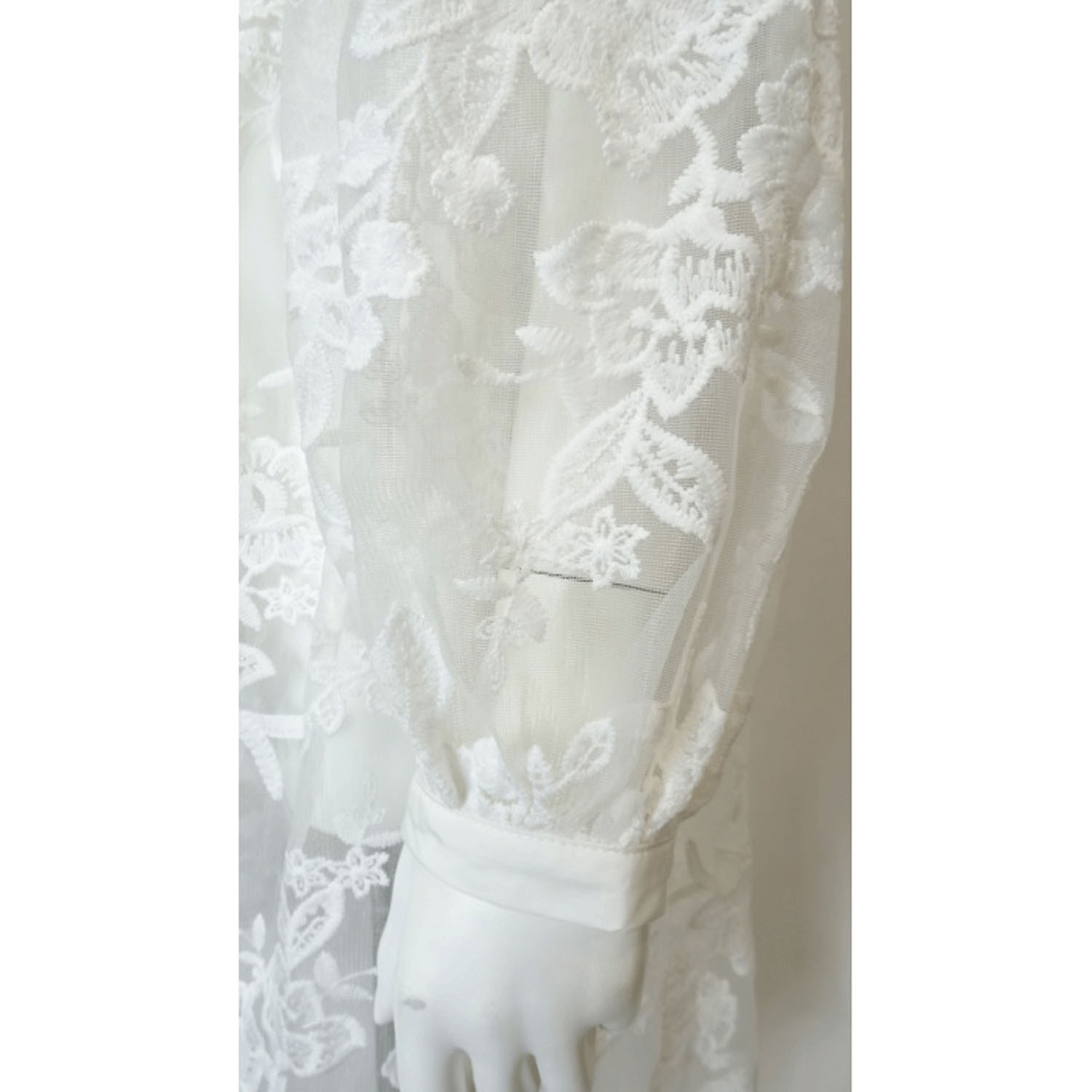 Super Beauty 花レース×刺しゅう透かし素材コート - 画像16