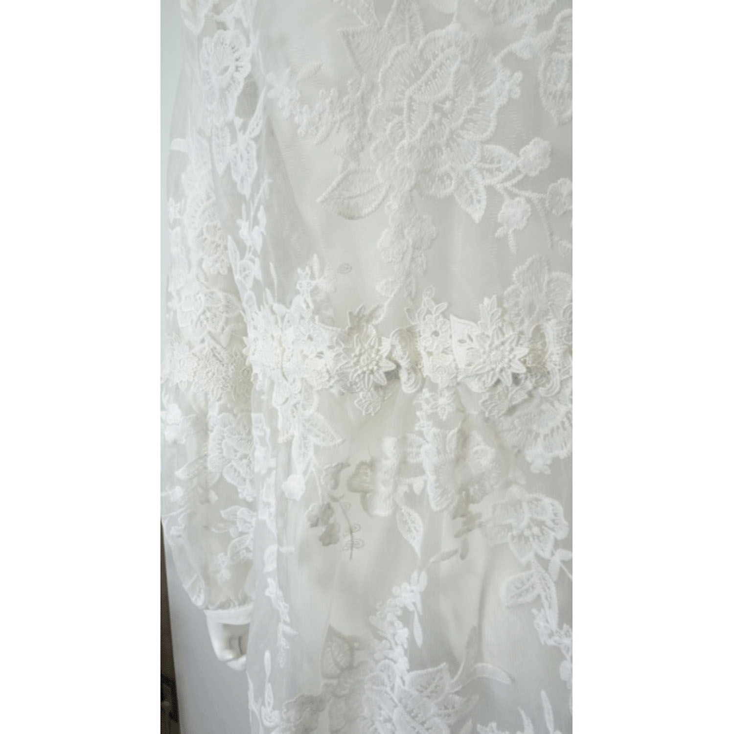 Super Beauty 花レース×刺しゅう透かし素材コート - 画像18