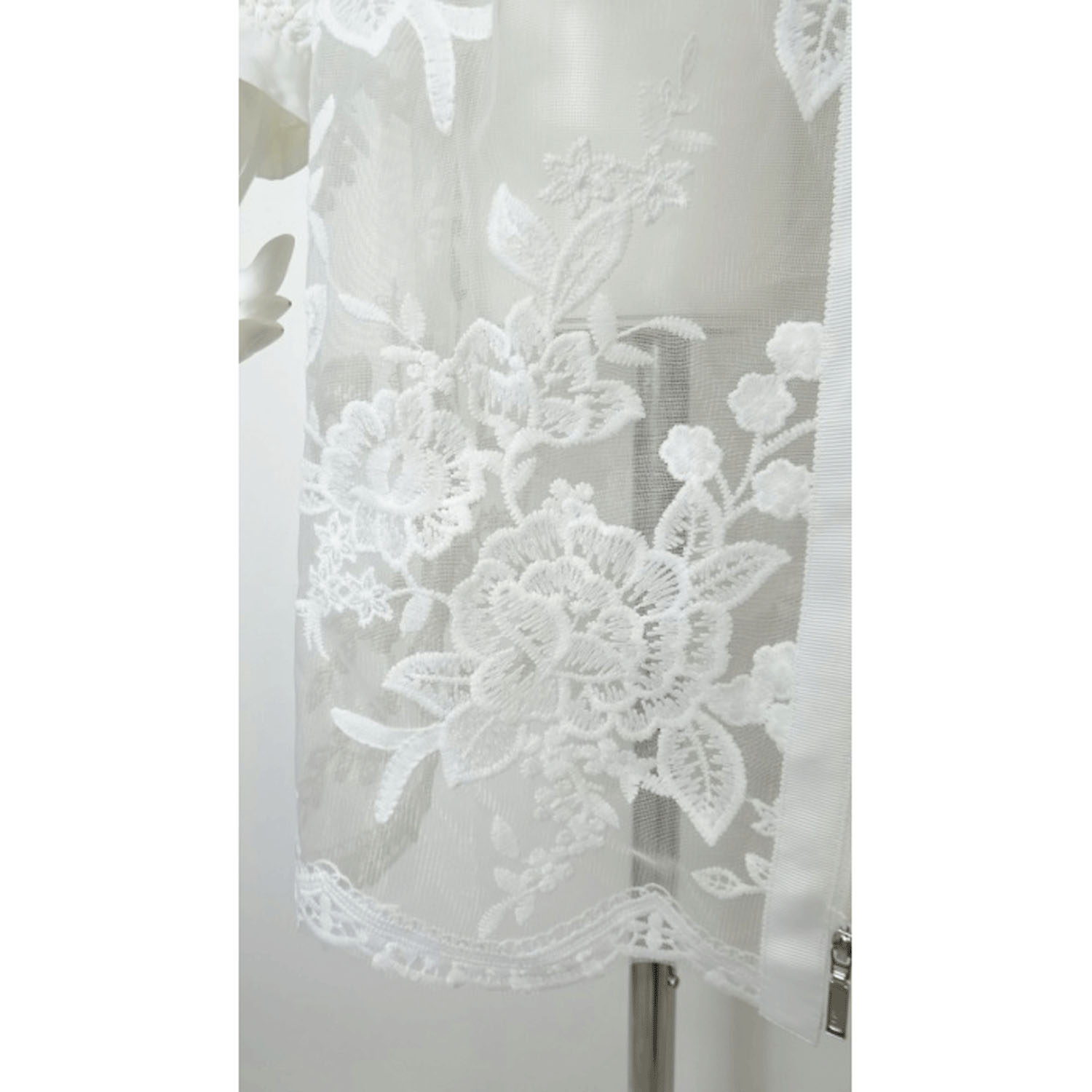 Super Beauty 花レース×刺しゅう透かし素材コート - 画像19
