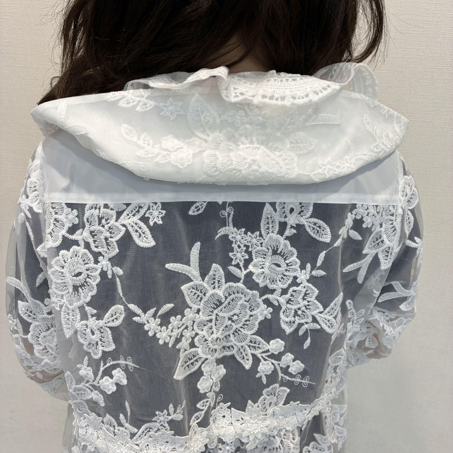 Super Beauty 花レース×刺しゅう透かし素材コート - 画像10