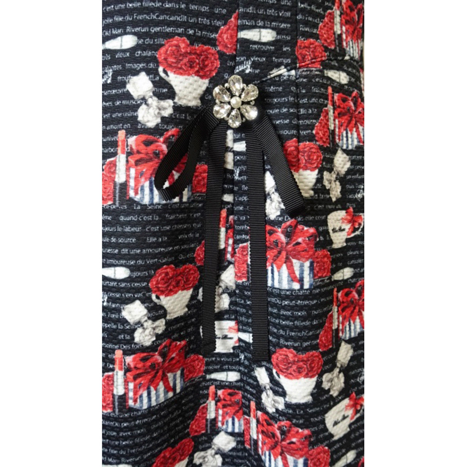 Super Beauty ギフトボックス×マグカッププリントフレンチスリーブワンピース - 画像19