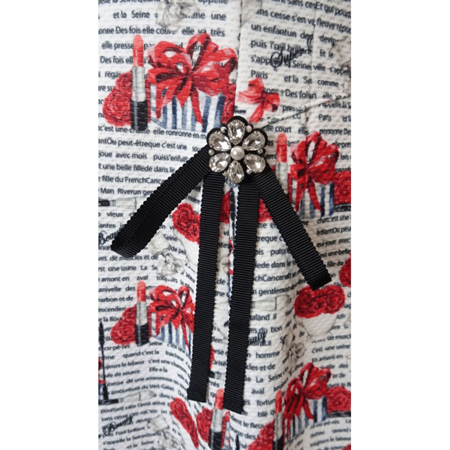 Super Beauty ギフトボックス×マグカッププリントフレンチスリーブワンピース - 画像6