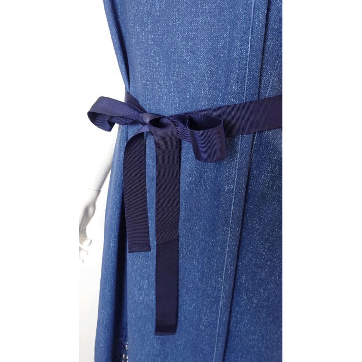 Super Beauty デニム風ノースリーブワンピース - 画像23