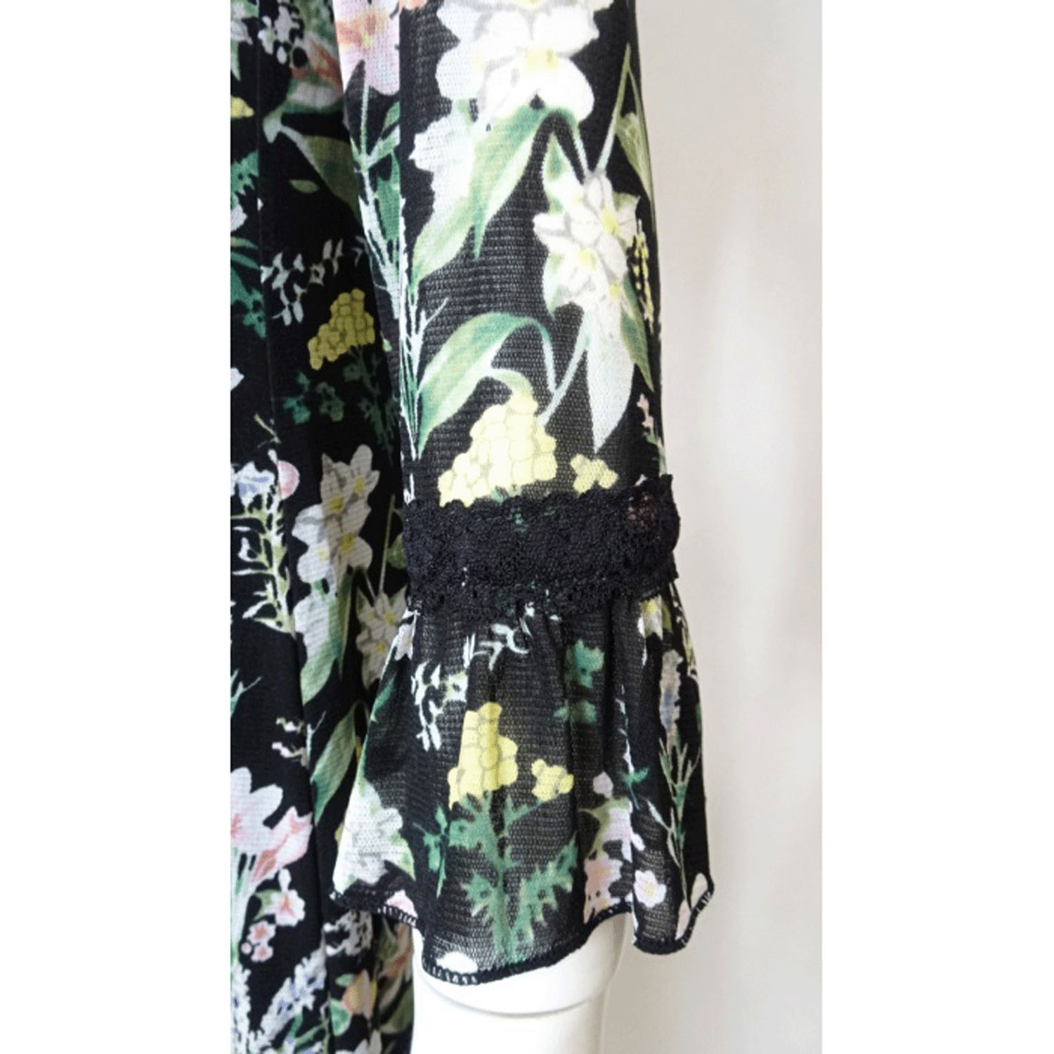 Super Beauty 多色使いパワーネット素材ワンピース - 画像12