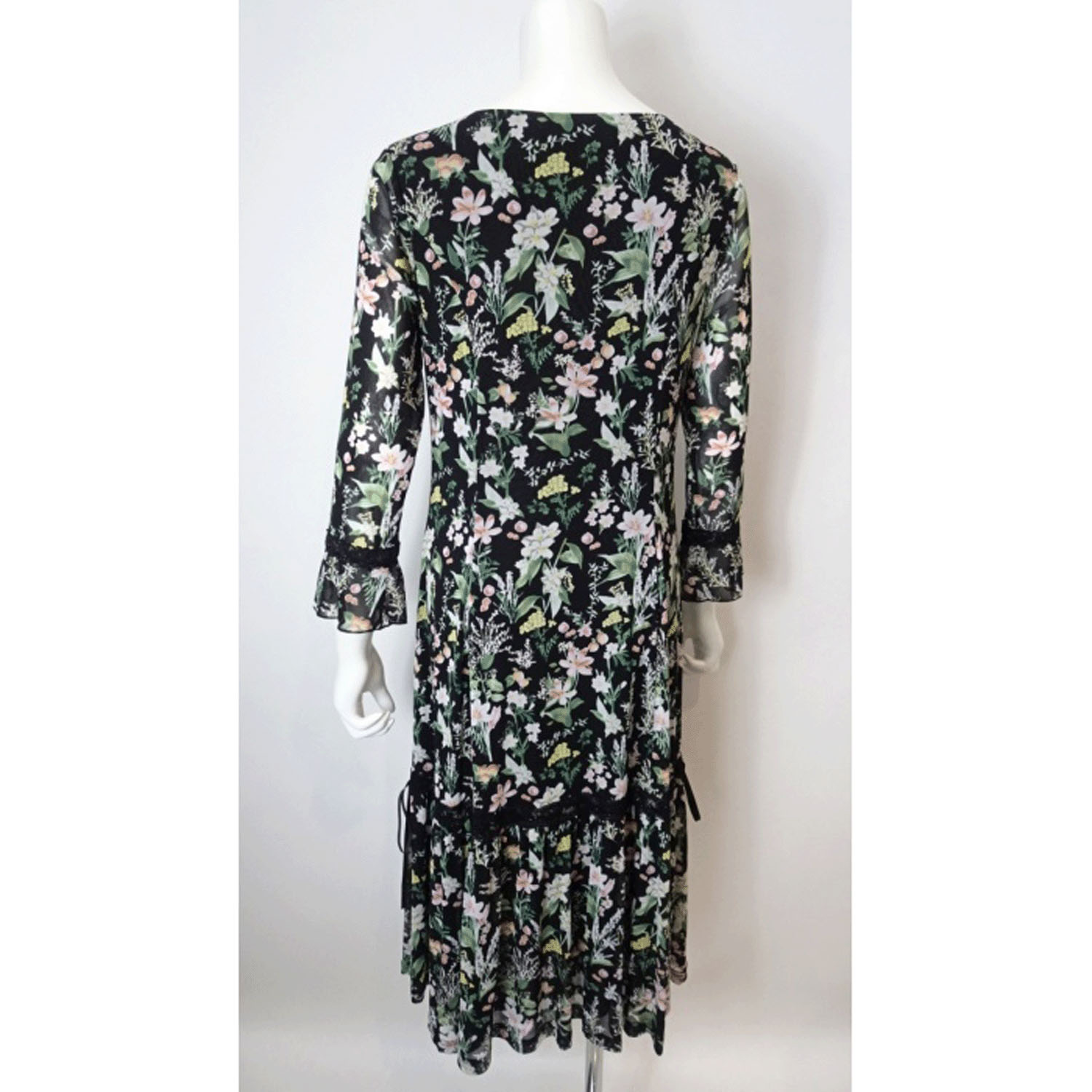 Super Beauty 多色使いパワーネット素材ワンピース - 画像10