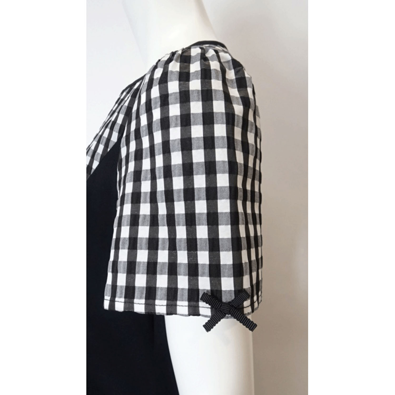 Super Beauty ギンガムチェック柄切替ワンピース - 画像11