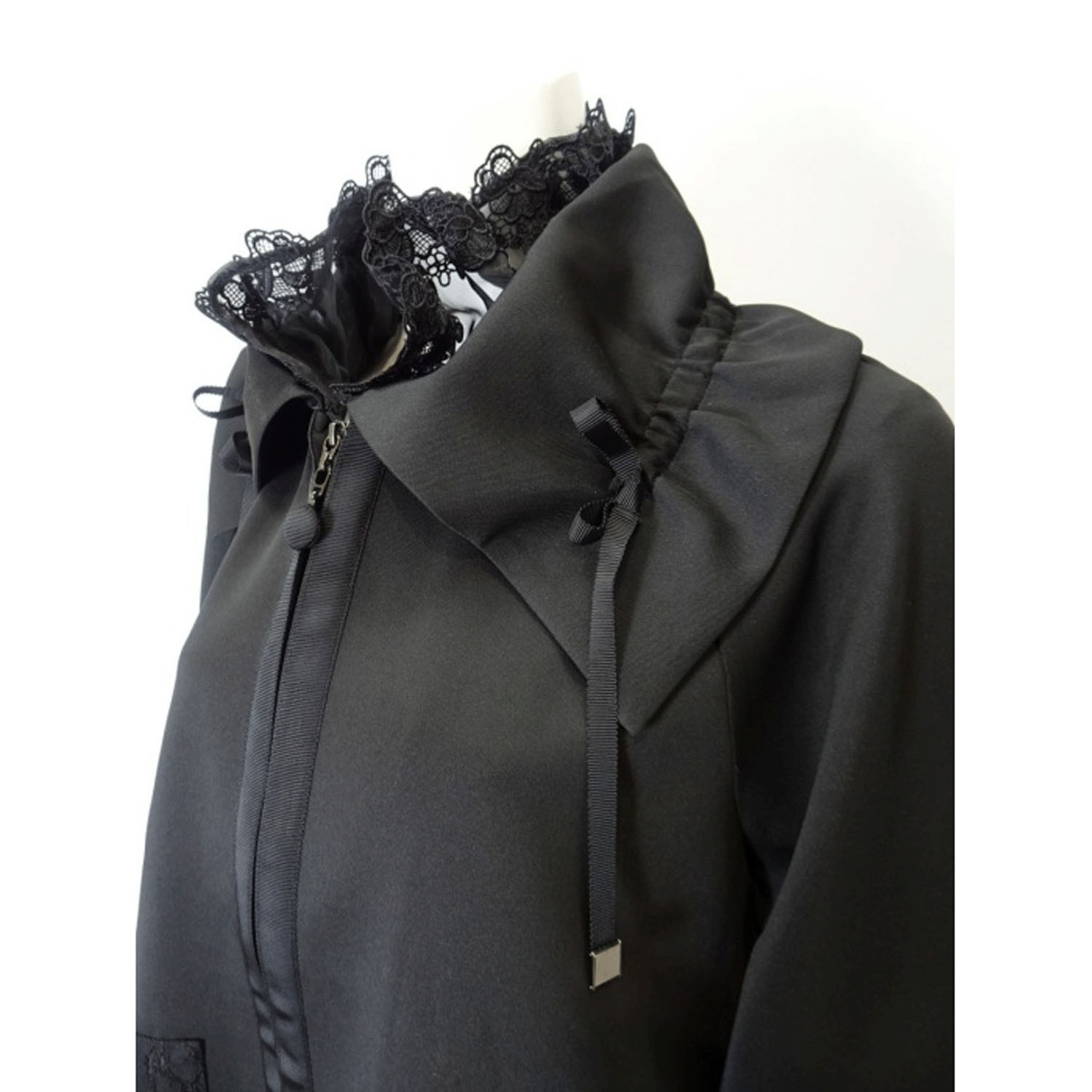 【Insta Live】Super Beauty 袖フレアデザインジップアップジャケット - 画像9