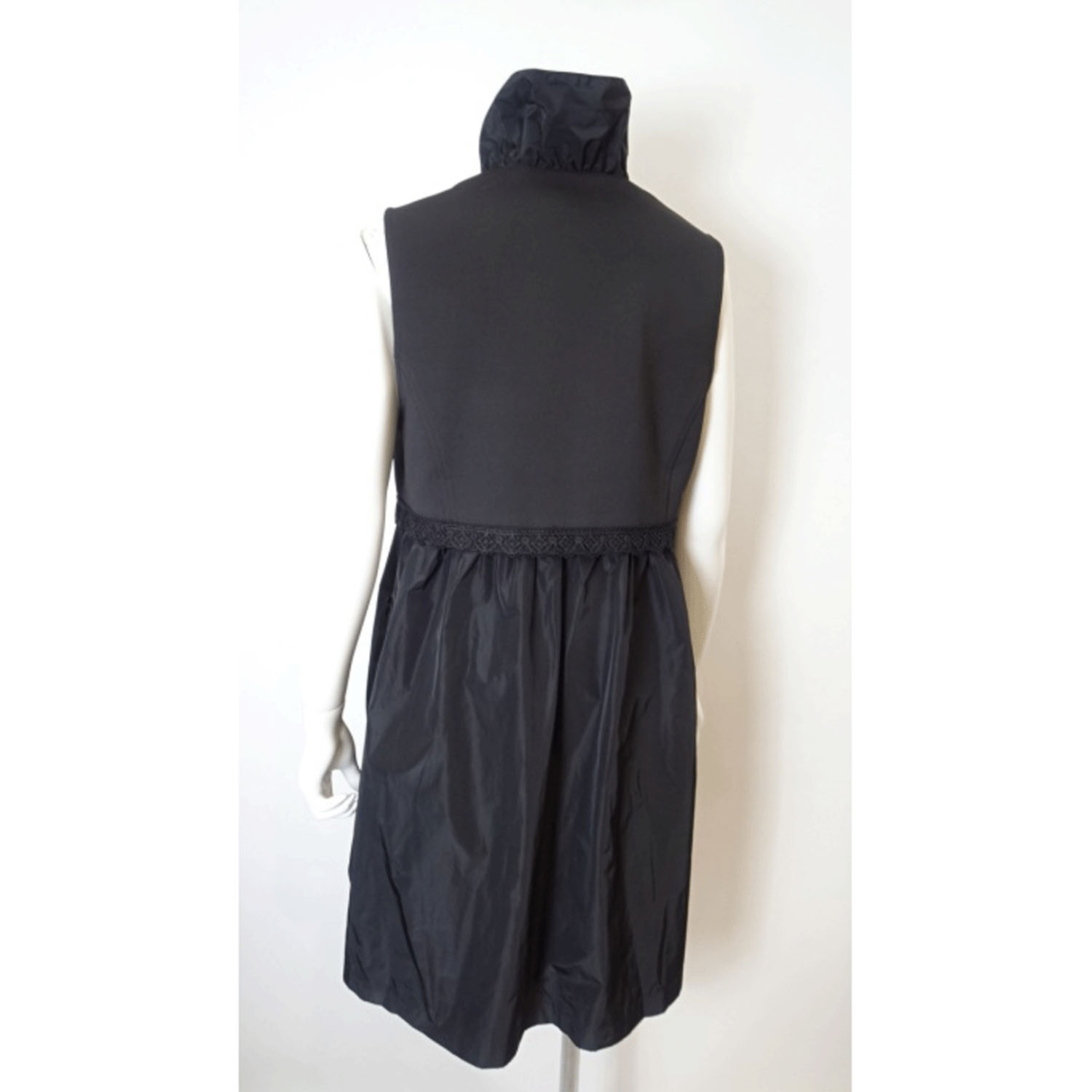 Super Beauty タフタ素材フリル切替ロングジレ - 画像15