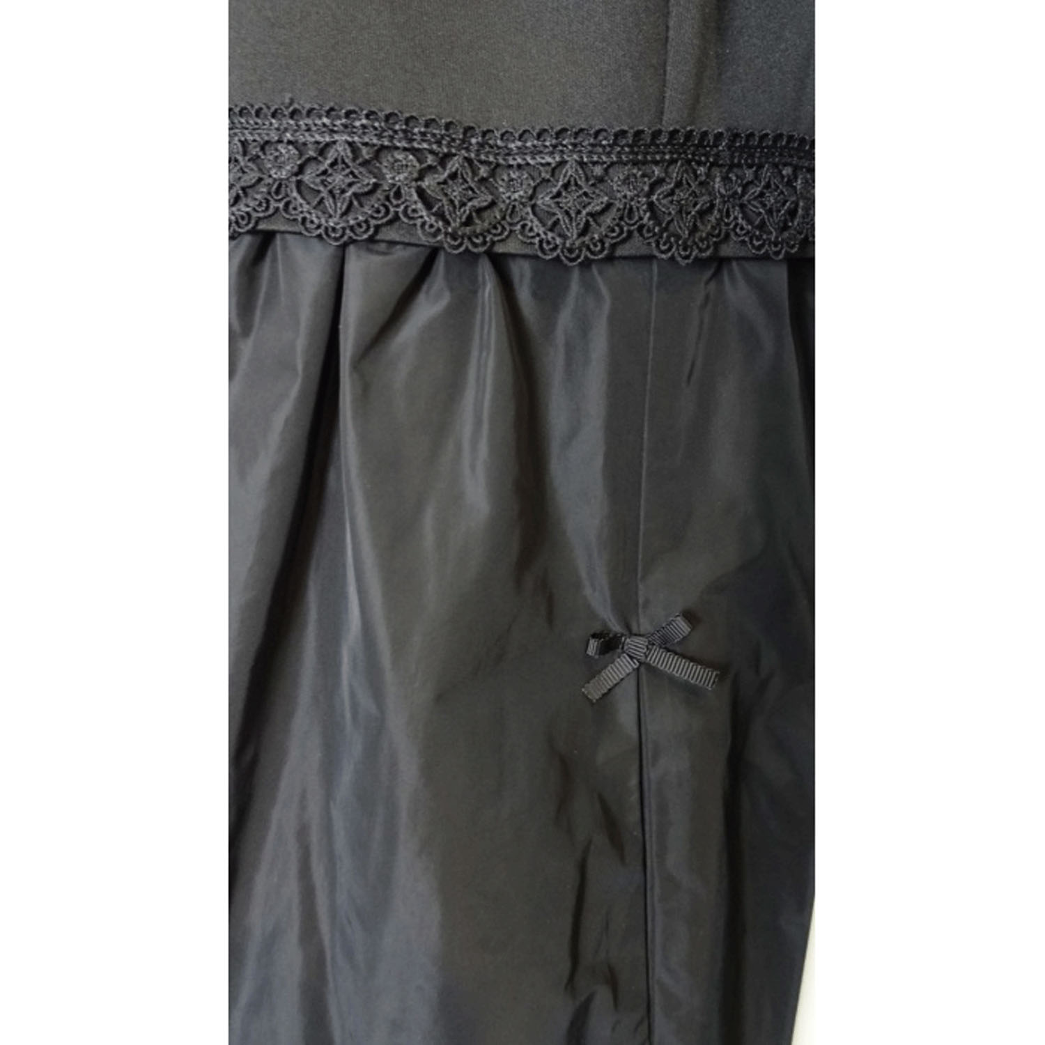 Super Beauty タフタ素材フリル切替ロングジレ - 画像19