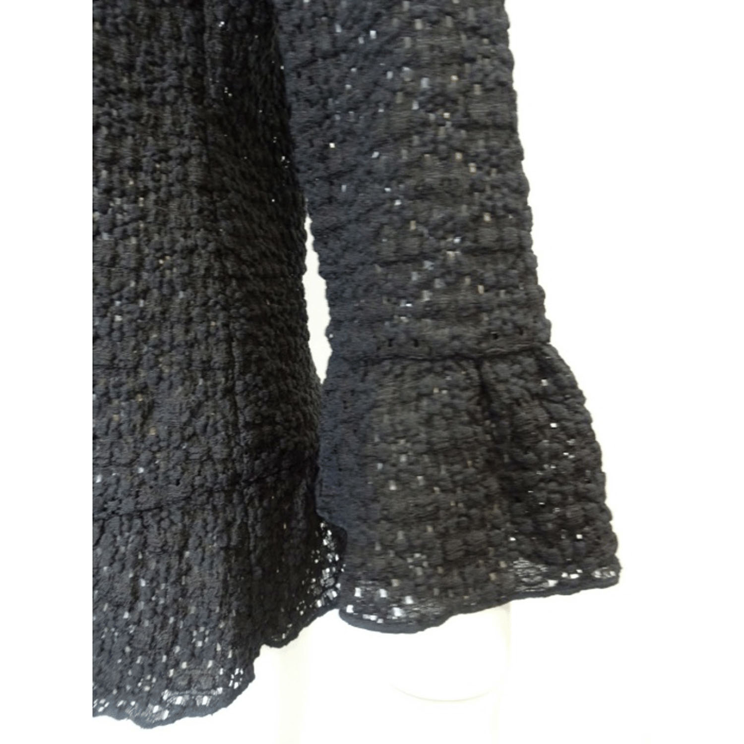 Super Beauty 伸縮素材コサージュ付ノーカラージャケット - 画像10