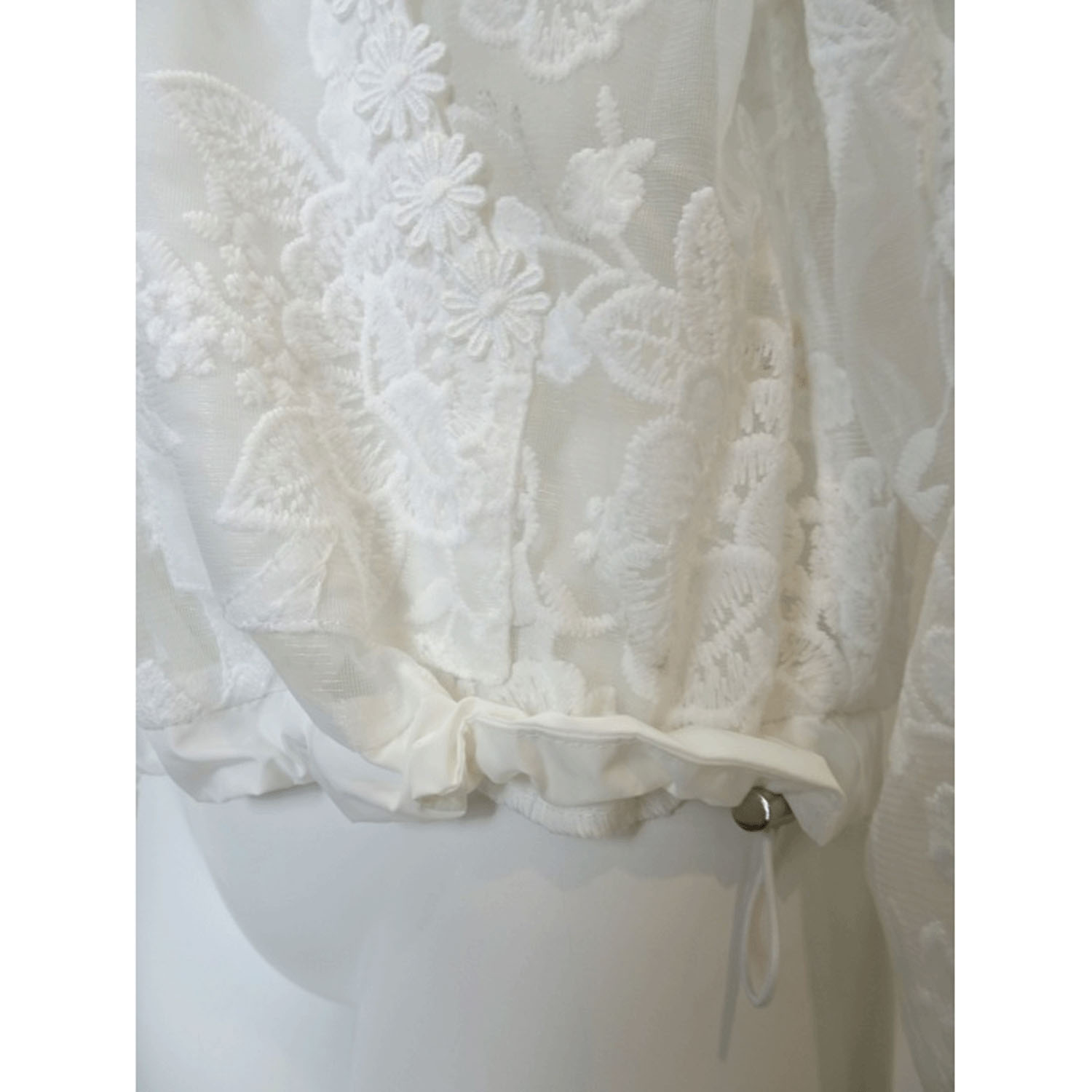 Super Beauty レース花モチーフ×刺しゅう入りジップアップジャケット - 画像14