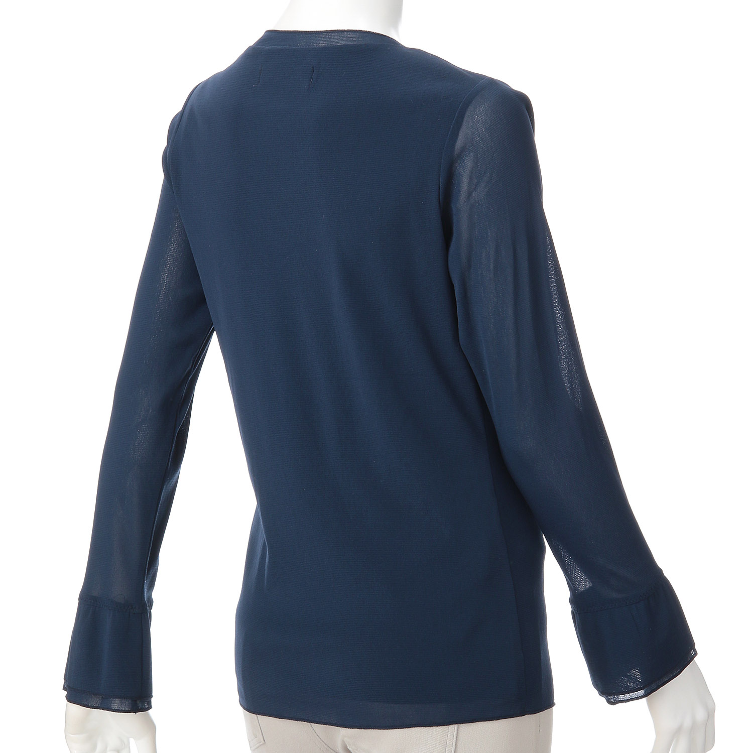 Super Beauty 丸首パワーネット素材プルオーバー - 画像6