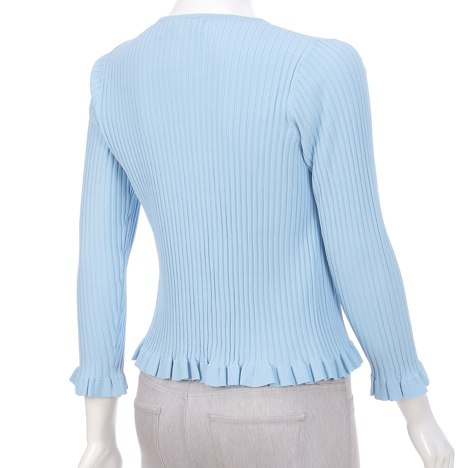 【LIVE ARCHIVE】Super Beauty 裾フリルリブ編みニットカーディガン - 画像16