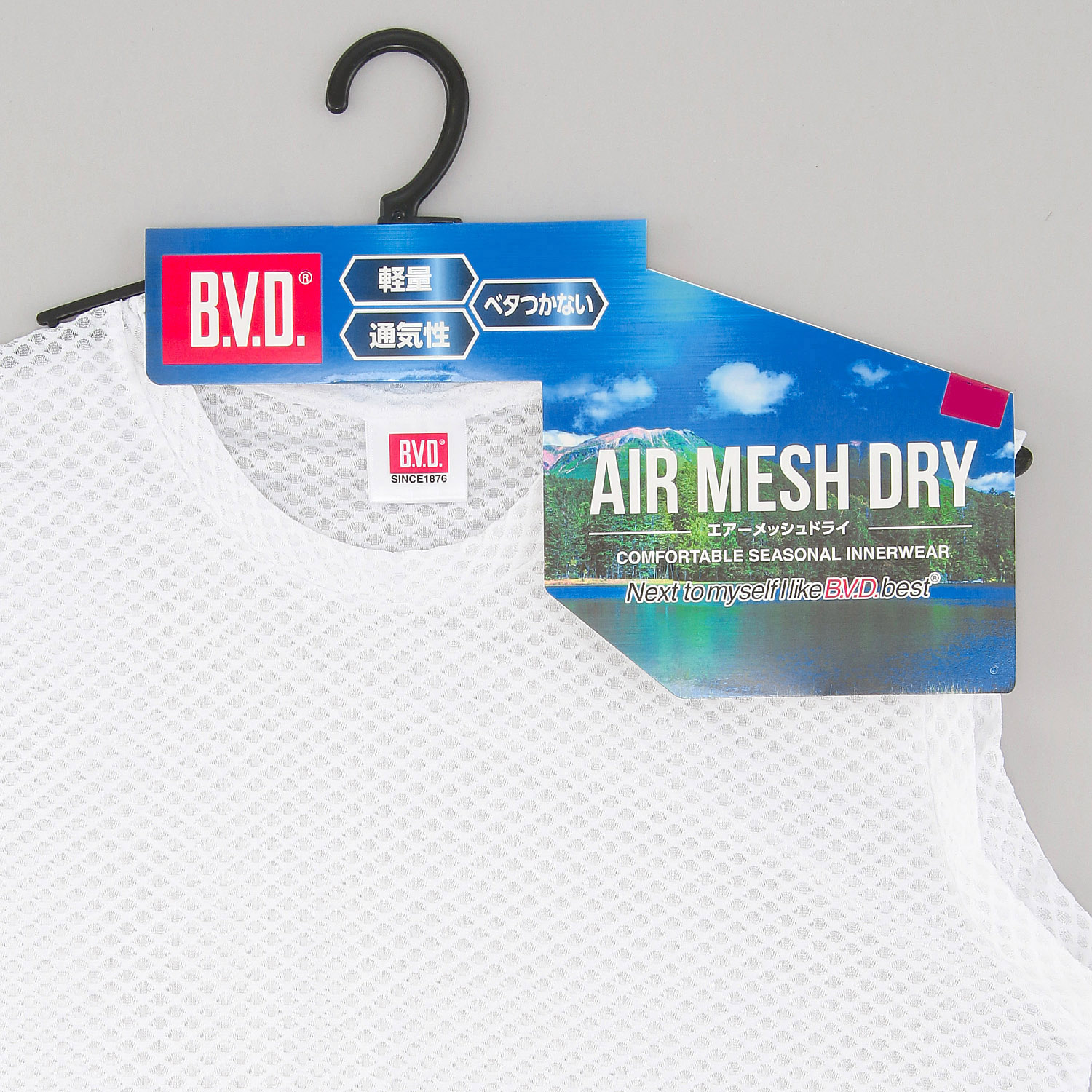 BVDエアーメッシュドライクルーネック スリーブレス - 画像4