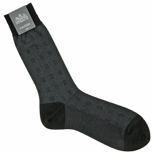 HALISON ビジネスソックス グレンチェック - 画像3