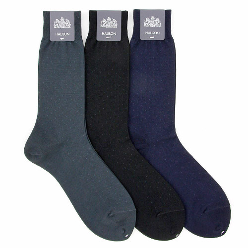 HALISON ビジネスソックス ピンドット - 画像1