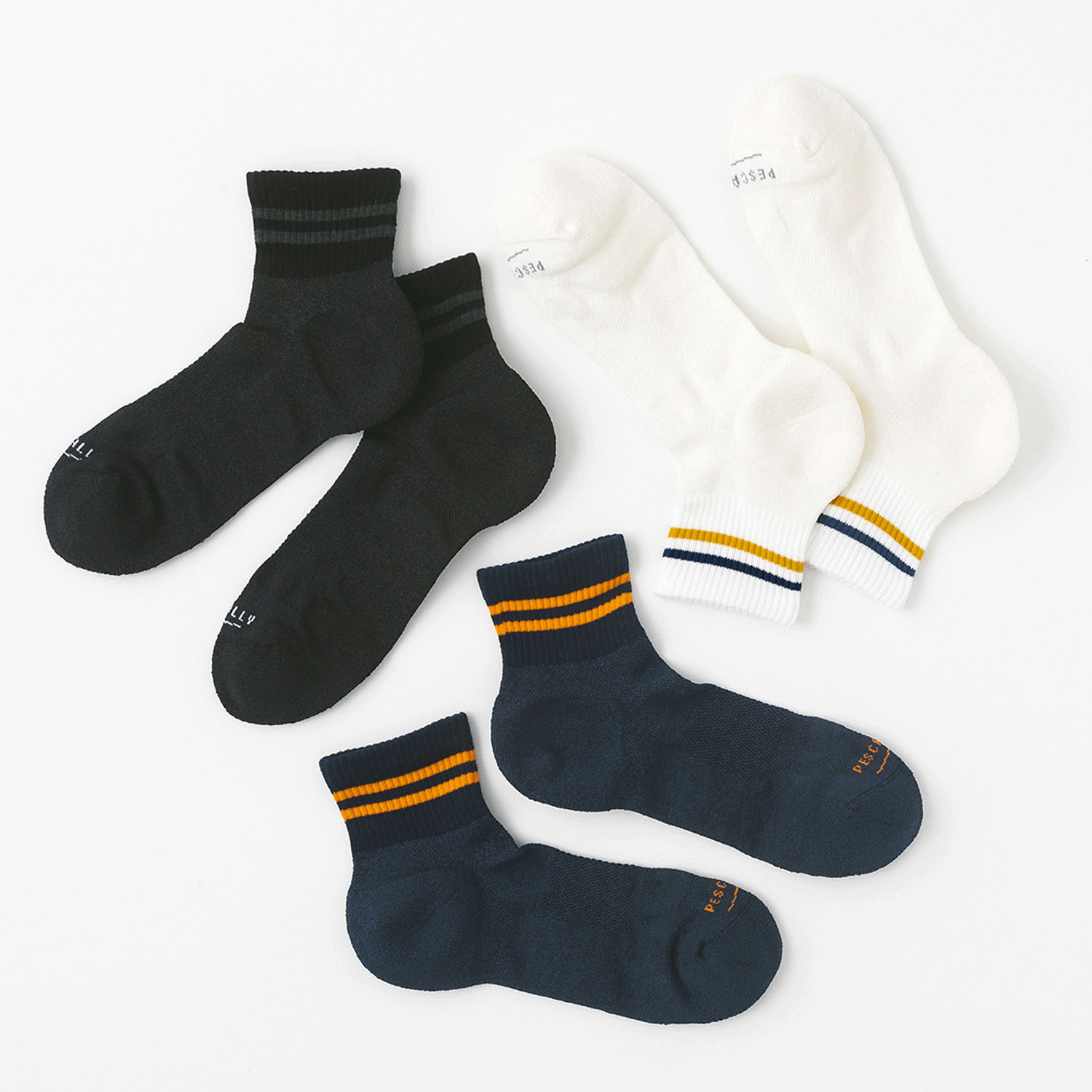 PESCALLY和紙パイルラインソックス 25cm－27cm - 画像2